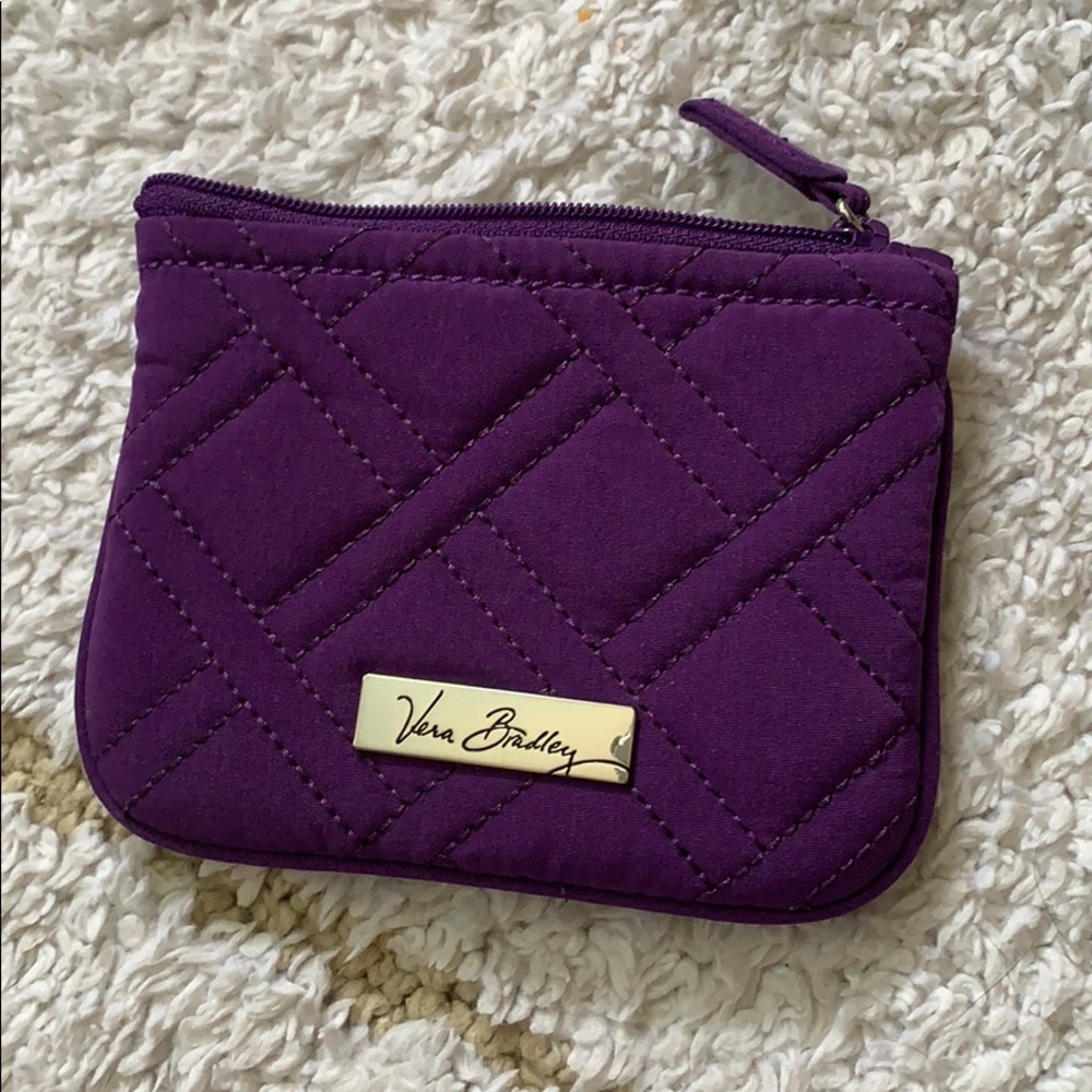 NWOT Vera Bradley purple coin purse